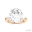 Oval Shape Semi-Mount Diamond Engagement Ring