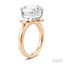 Oval Shape Semi-Mount Diamond Engagement Ring