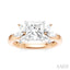 Princess Shape Semi-Mount Diamond Engagement Ring