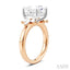 Princess Shape Semi-Mount Diamond Engagement Ring