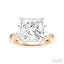 Princess Shape Semi-Mount Diamond Engagement Ring