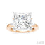 Princess Shape Semi-Mount Diamond Engagement Ring