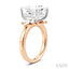 Princess Shape Semi-Mount Diamond Engagement Ring