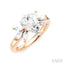 Pear Shape Semi-Mount Diamond Engagement Ring