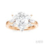 Pear Shape Semi-Mount Diamond Engagement Ring