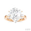 Pear Shape Semi-Mount Diamond Engagement Ring