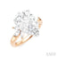 Pear Shape Semi-Mount Diamond Engagement Ring