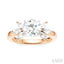 Round Shape Semi-Mount Diamond Engagement Ring