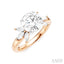 Round Shape Semi-Mount Diamond Engagement Ring