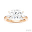 Round Shape Semi-Mount Diamond Engagement Ring