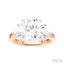 Round Shape Semi-Mount Diamond Engagement Ring