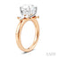Round Shape Semi-Mount Diamond Engagement Ring