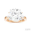 Round Shape Semi-Mount Diamond Engagement Ring