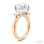 Round Shape Semi-Mount Diamond Engagement Ring
