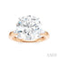 Round Shape Semi-Mount Diamond Engagement Ring