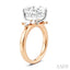 Round Shape Semi-Mount Diamond Engagement Ring