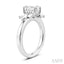 Emerald Shape Semi-Mount Diamond Engagement Ring