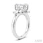 Emerald Shape Semi-Mount Diamond Engagement Ring