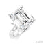 Emerald Shape Semi-Mount Diamond Engagement Ring