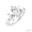 Marquise Shape Semi-Mount Diamond Engagement Ring