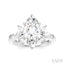 Marquise Shape Semi-Mount Diamond Engagement Ring