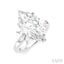 Marquise Shape Semi-Mount Diamond Engagement Ring