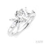 Oval Shape Semi-Mount Diamond Engagement Ring