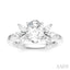 Oval Shape Semi-Mount Diamond Engagement Ring