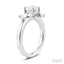 Oval Shape Semi-Mount Diamond Engagement Ring