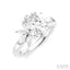 Oval Shape Semi-Mount Diamond Engagement Ring