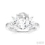 Oval Shape Semi-Mount Diamond Engagement Ring