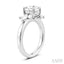 Oval Shape Semi-Mount Diamond Engagement Ring