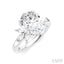 Oval Shape Semi-Mount Diamond Engagement Ring