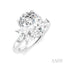Oval Shape Semi-Mount Diamond Engagement Ring