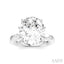 Oval Shape Semi-Mount Diamond Engagement Ring