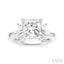 Princess Shape Semi-Mount Diamond Engagement Ring