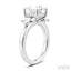 Princess Shape Semi-Mount Diamond Engagement Ring