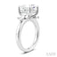 Princess Shape Semi-Mount Diamond Engagement Ring