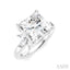 Princess Shape Semi-Mount Diamond Engagement Ring