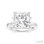 Princess Shape Semi-Mount Diamond Engagement Ring