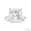 Princess Shape Semi-Mount Diamond Engagement Ring