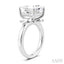 Princess Shape Semi-Mount Diamond Engagement Ring