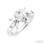 Pear Shape Semi-Mount Diamond Engagement Ring