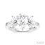 Pear Shape Semi-Mount Diamond Engagement Ring