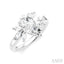 Pear Shape Semi-Mount Diamond Engagement Ring