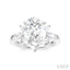 Pear Shape Semi-Mount Diamond Engagement Ring