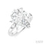 Pear Shape Semi-Mount Diamond Engagement Ring