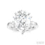 Pear Shape Semi-Mount Diamond Engagement Ring