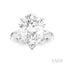 Pear Shape Semi-Mount Diamond Engagement Ring