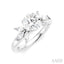 Round Shape Semi-Mount Diamond Engagement Ring